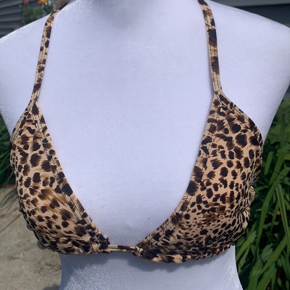 Leopard Print String Bikini - Picture 4 of 8